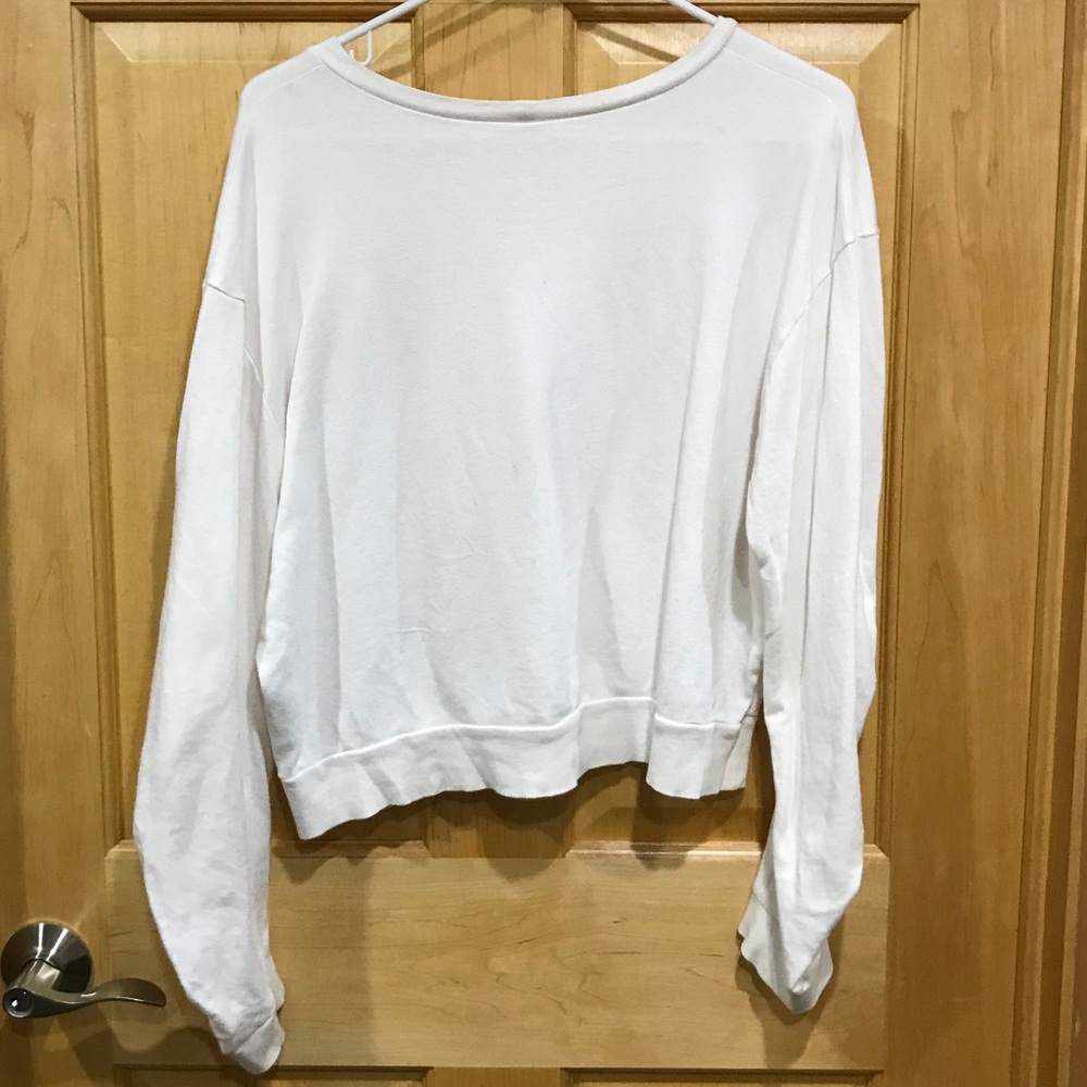 BP white long sleeve top size S